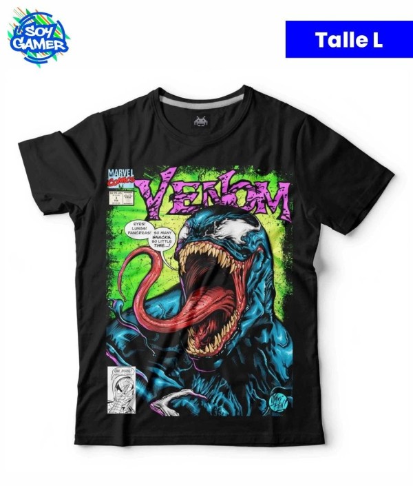 Remera RU231 Venom Negra L