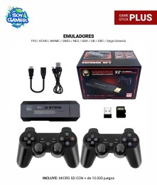 Consola Retro Game Stick Plus X2 Negra