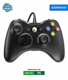 Joystick Con Cable Xbox 360 Negro