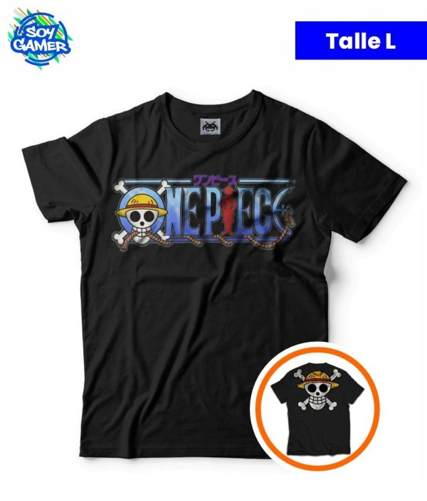 Remera RU332 One Piece Negra L