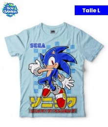 Remera RU275 Sonic Celeste L