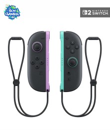 Joy con Violeta Y Verde Pastel Switch 2