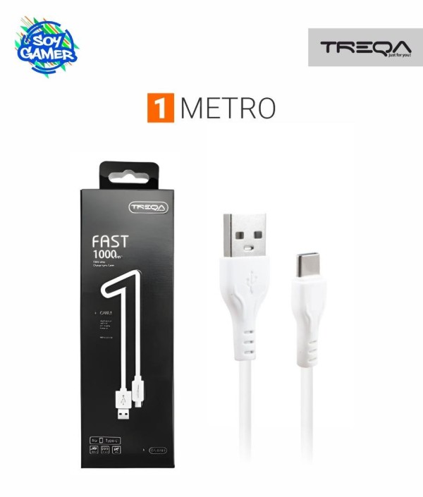 Cable Treqa USB a C 1mt