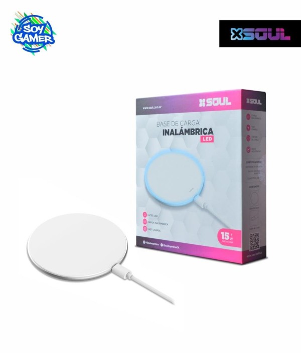 Cargador Inalambrico Soul S50 Led Light 15w
