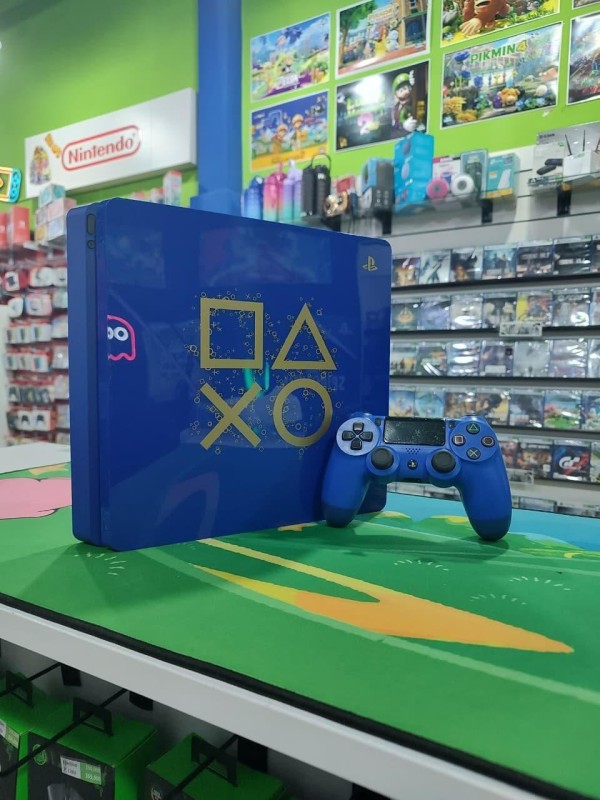 USADA Consola PS4 Slim Edicion State of Play 500GB + Joystick Generico Azul Ps4