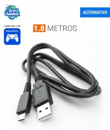 Cable Cargador de joystick Ps4 1.8mts