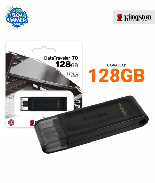 Pendrive DT70 128GB Kingston Tipo C