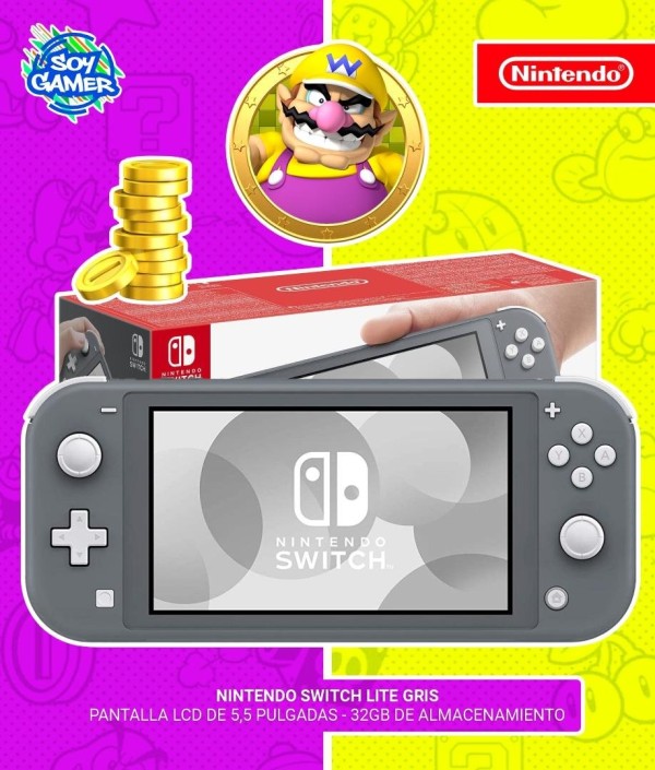 Consola Nintendo Switch Lite Gris