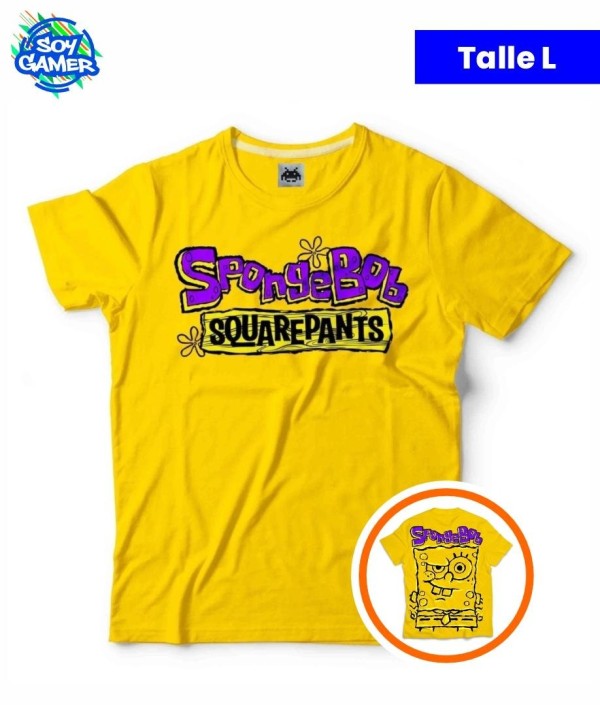 Remera RU362 Bob Esponja Amarilla L