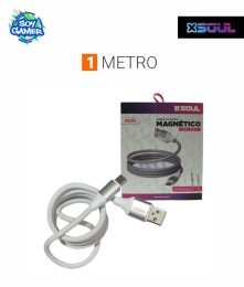 Cable Cargador Soul USB a C Magnetico 30W Blanco