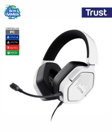 Headset Trust Carus GXT 492W Blanco