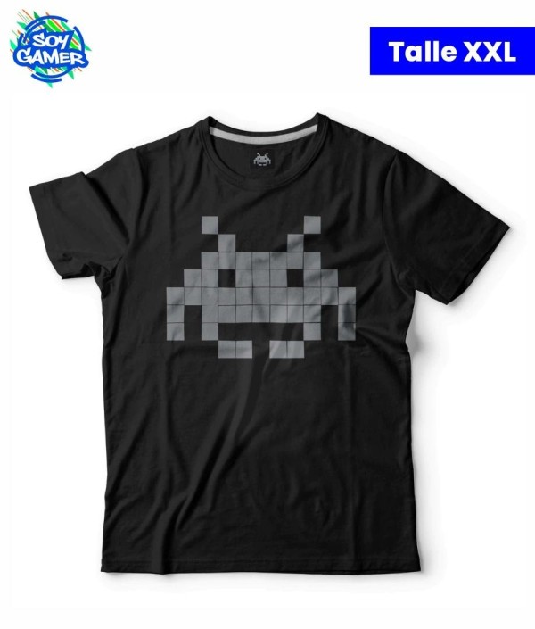 Remera RU255 Space Invaders Negra XXL