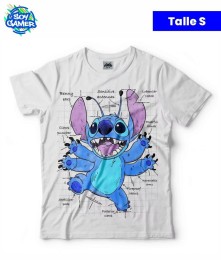 Remera RU319 Stitch Blanca S