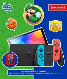 Consola Nintendo Switch OLED Negra 64GB 