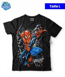 Remera RU318 Amazing Spiderman Negra L