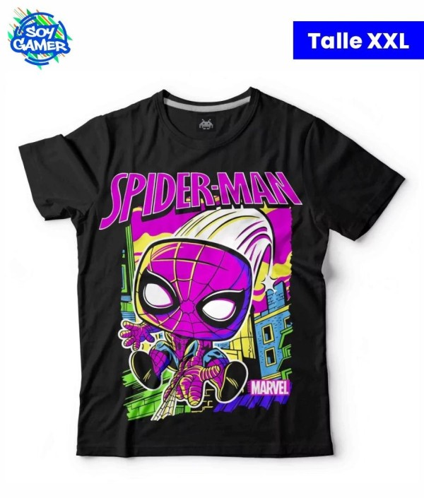 Remera RU235 Spiderman Funko Negro XXL