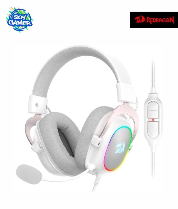 Headset Redragon H510W Zeus X RGB Blanco