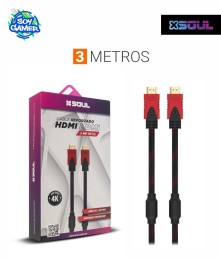 Cable HDMI High speed reforzado 3mts Soul