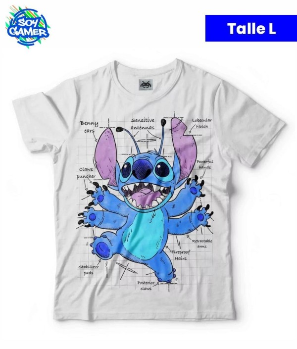 Remera RU319 Stitch Blanca L