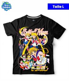 Remera RU288 Saylor Moon Negra L