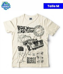 Remera RU189 Volver al futuro Beige M