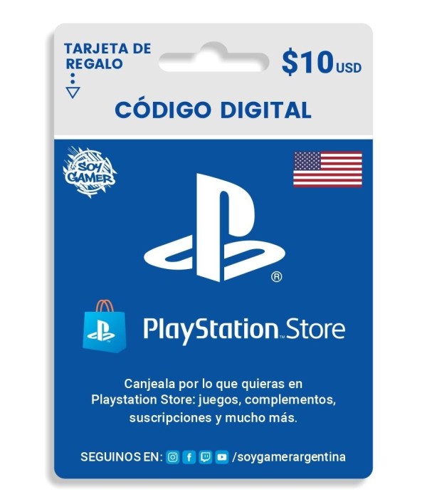 PSN 10 USD CUENTA USA PS4 - PS5