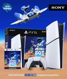 Consola Playstation 5 SLIM DIGITAL + Astro Bot (Voucher]