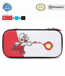 Funda Rigida Powera 8670 Mario Fire Ball Roja y Blanca