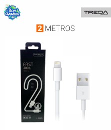 Cable Treqa USB Lightning 2mts