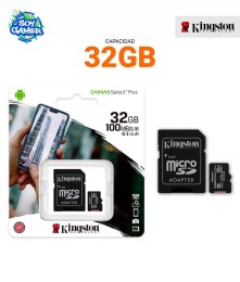 Memoria Micro SD 32GB Clase 10 Kingston