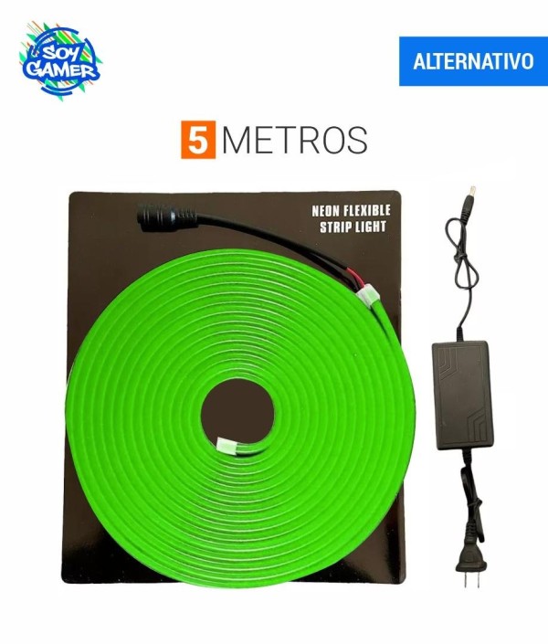 Tira Led Neon 5mts Verde