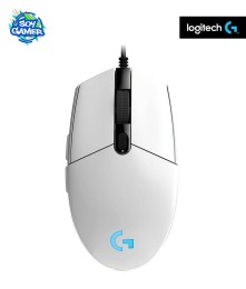 Mouse Logitech G203 blanco con cable