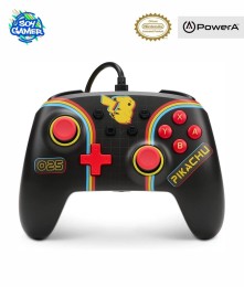 Joystick Pikachu Arcade Negro PowerA Switch