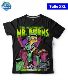 Remera RU317 Mr. Burns Negra XXL