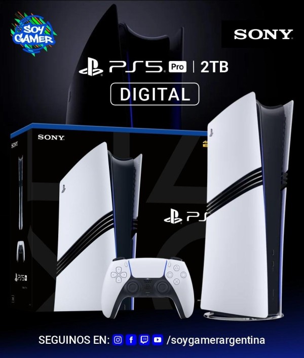 Consola Playstation 5 PRO Digital 2 TB