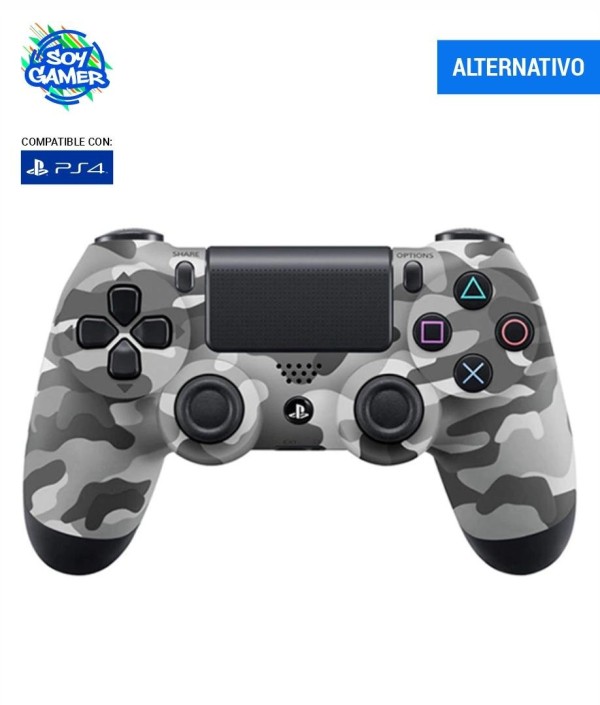 Joystick GENÉRICO Double PS4 Camuflado Gris