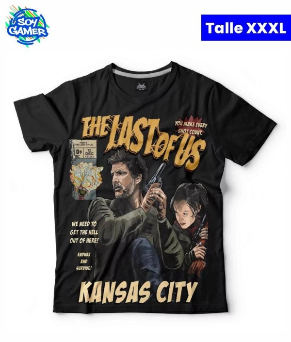 Remera RU295 The Last of Us Negra XXXL