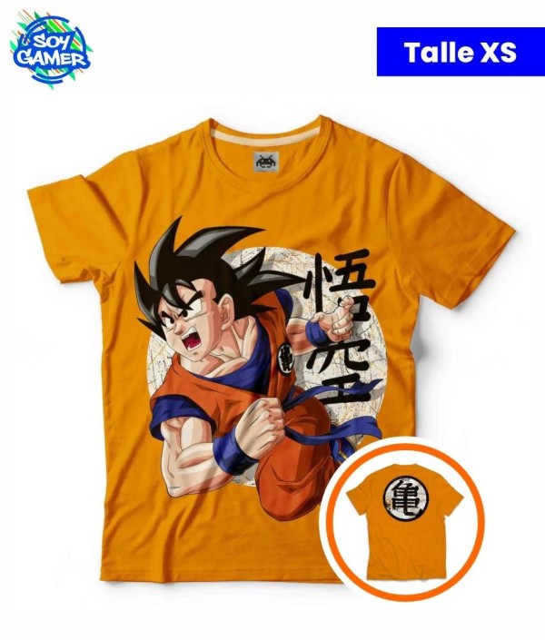 Remera RU281 Goku Naranja XS