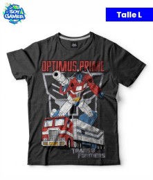 Remera RU197 Transformers Gris Topo L
