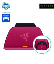 Base Cargadora Razer PS5 Rojo Cosmico