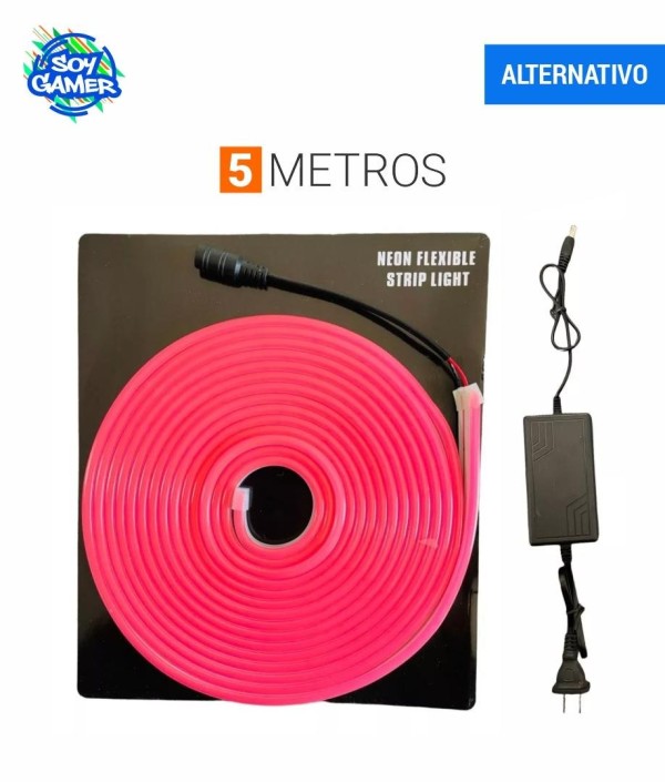 Tira Led Neon 5mts Rosa