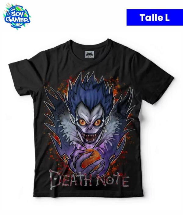 Remera RU322 Death Note Negra L