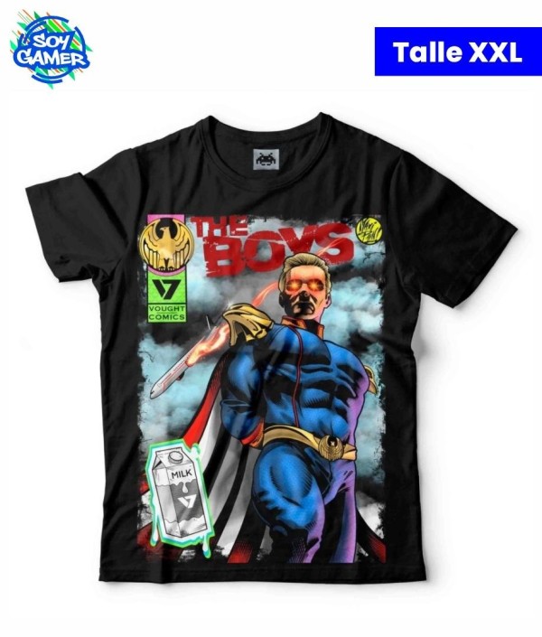 Remera RU355 The Boys Negra XXL
