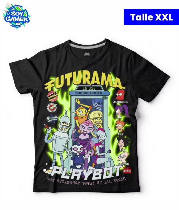 Remera RU300 Futurama Negra XXL