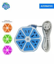 Hub 4 USB Zapatilla Hexagonal