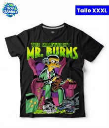 Remera RU317 Mr. Burns Negra XXXL