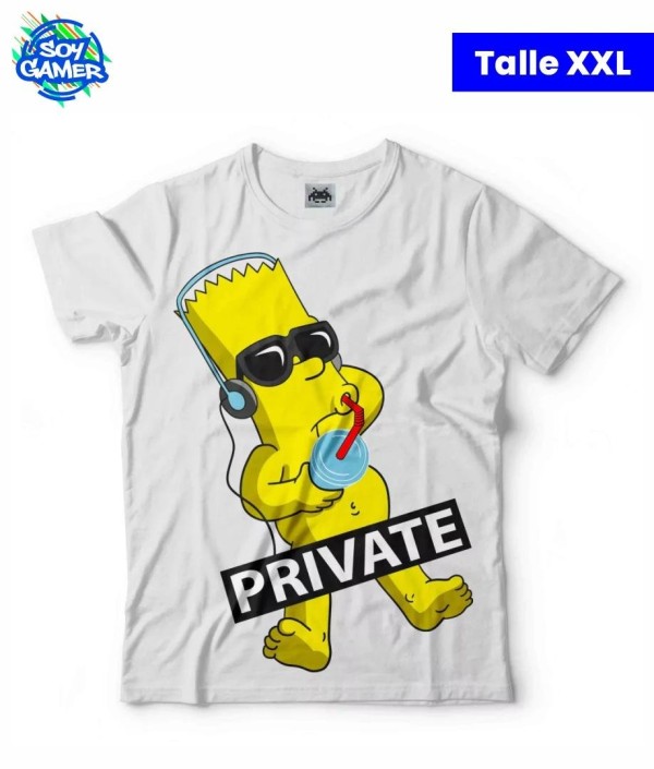 Remera Bart Private Blanca XXL