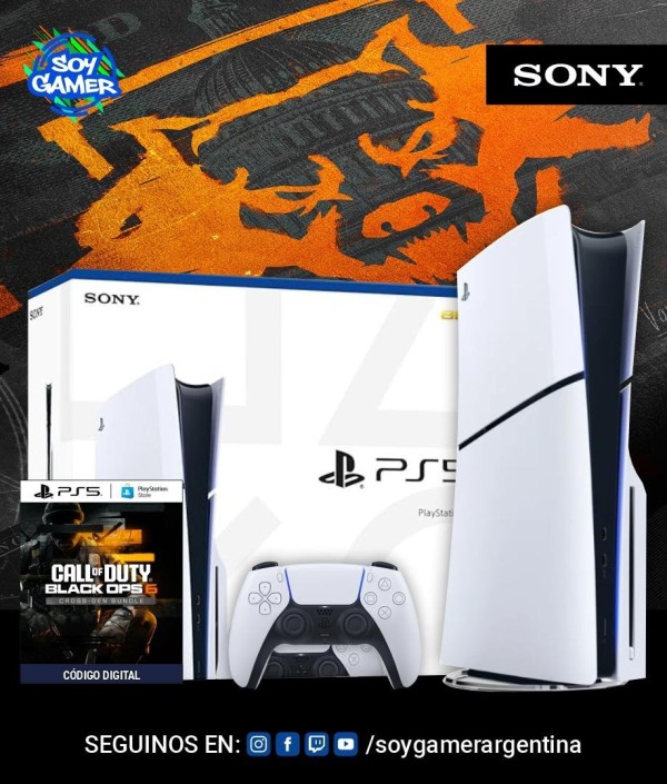 Consola Playstation 5 SLIM con lectora + Voucher Call of Duty Black ops 6