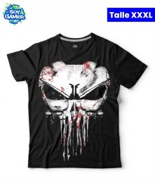 Remera RU188 Punisher Negra XXXL
