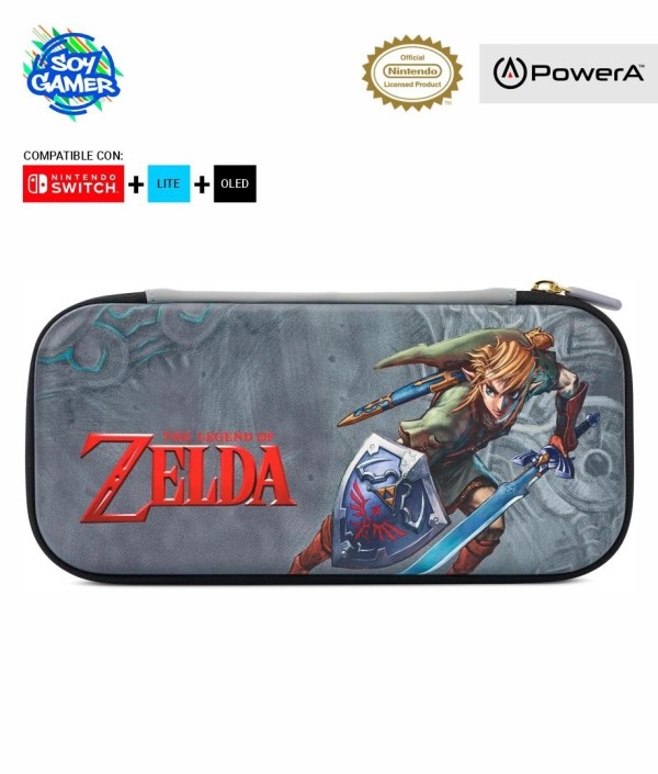 Funda Rigida PowerA 3015 Zelda Gris